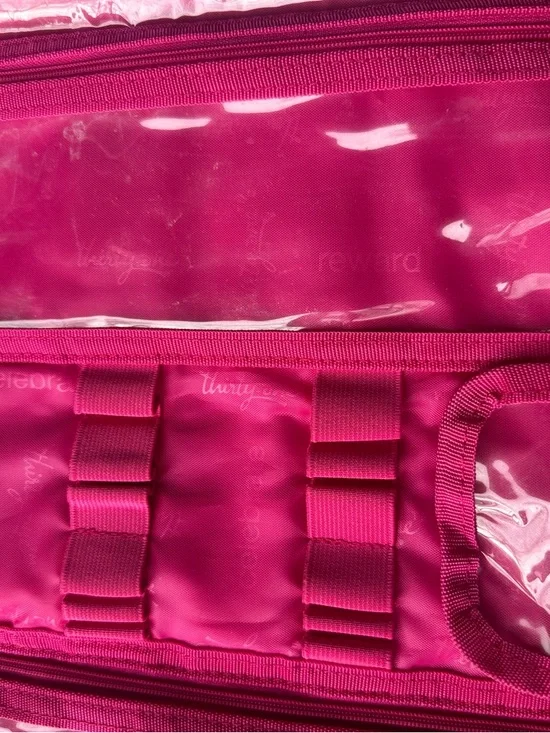 thirty-one Floral Print Tote with Hot Pink Handles and Teal Accents - Picture 5 of 9